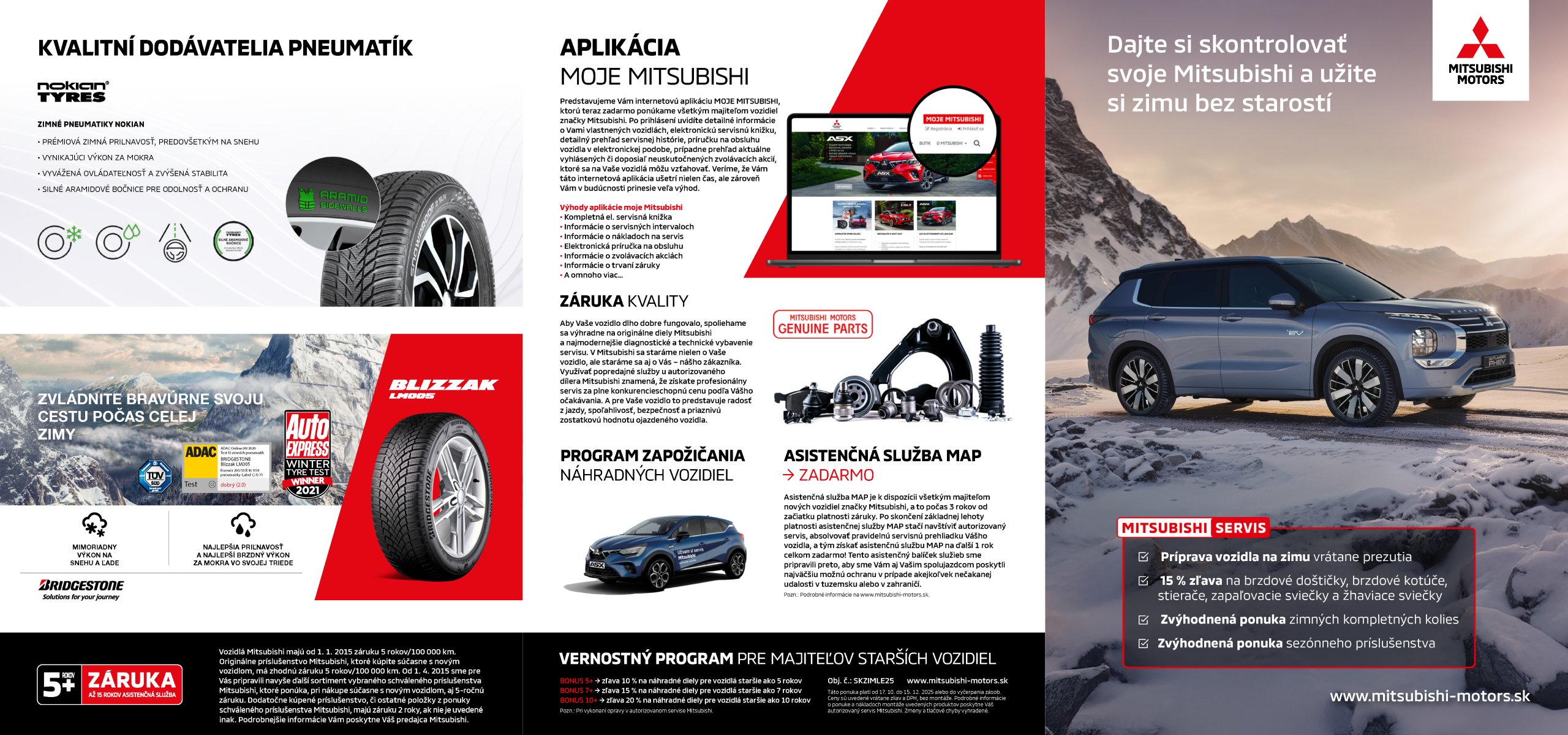 Mitsubishi zimná kampaň 2025 - leták v PDF